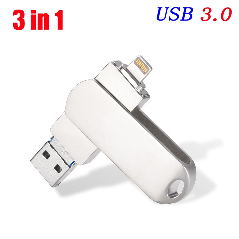 USB Memory Stick armazenamento externo Thumb Drive compatível com iPhone, iPad, Android, PC e mais dispositivos!
