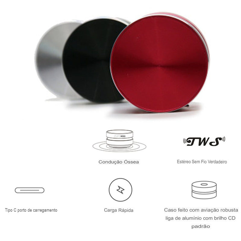 Caixa de Som Com Vibração Ótica, Bluetooth Stereo