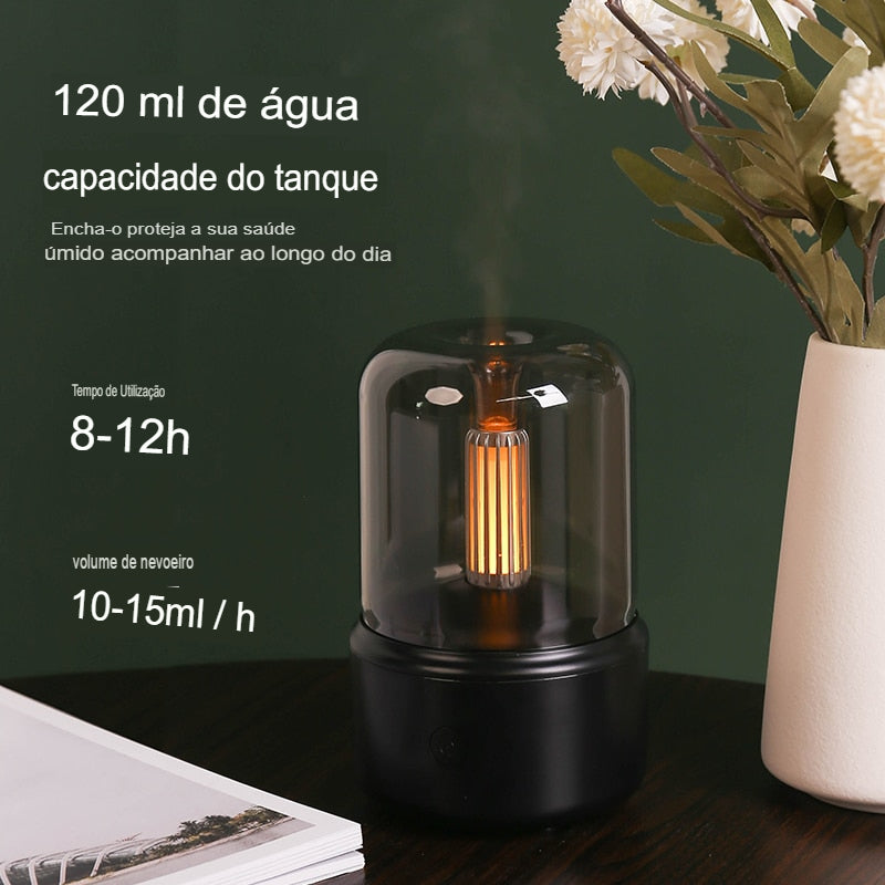 Difusor USB Air Humidifier Umidificador com óleos essenciais e luz! Luxo!
